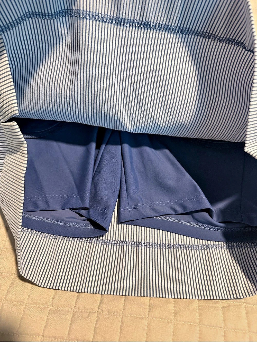 S.C. & Co. Striped Mini Skirt in Blue & White Size XS - Picture 6 of 11